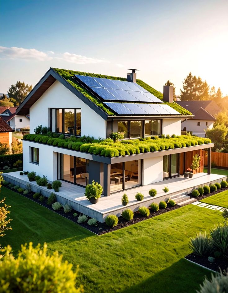 Modern Contemporary Houses With Sedum Green Roofs 20 Houses With Green Roofs Sustainable Design